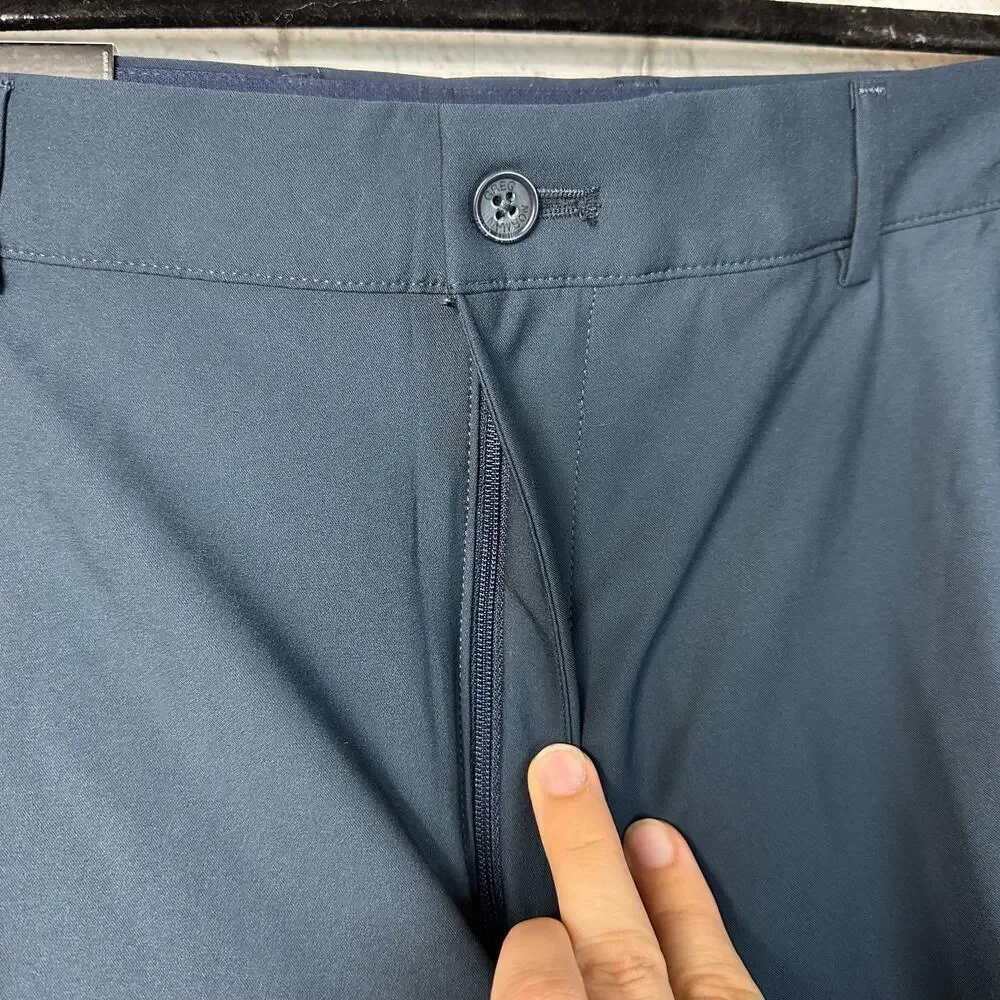 Greg Norman Shorts Gold Athletic Business Casual Performance Stretch Navy 38